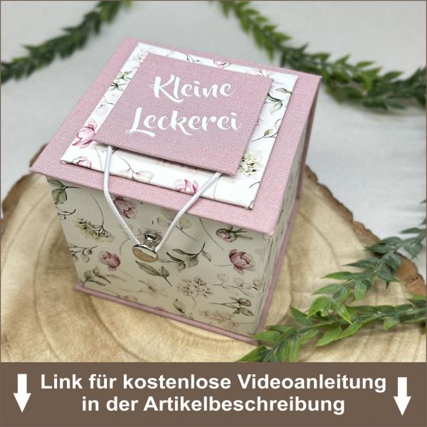 Würfelbox "Glück"- Graupappezuschnitte